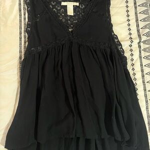 Black lace top